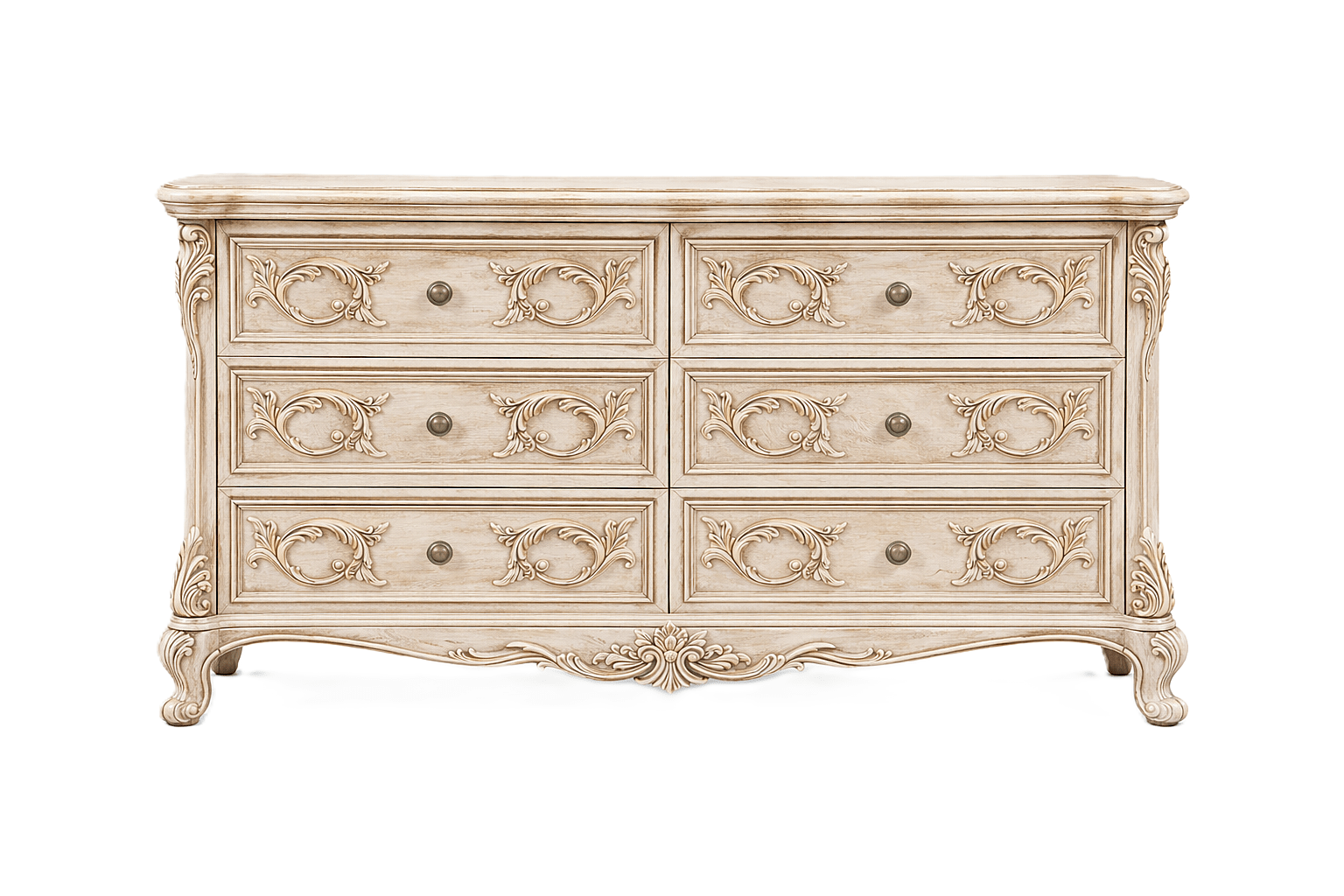 Aurum Noir Élysée™ Hand - Carved Solid Wood Dresser – handcrafted solid wood furniture