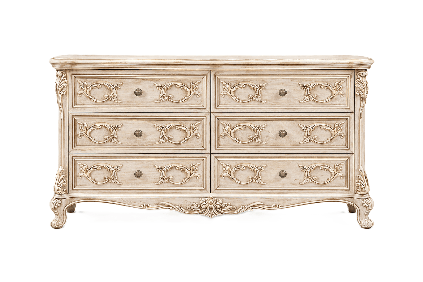Aurum Noir Élysée™ Hand - Carved Solid Wood Dresser – handcrafted solid wood furniture