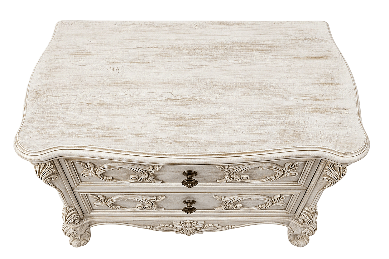 Aurum Noir Élysée™ Hand - Carved Solid Wood Nightstand – handcrafted solid wood furniture