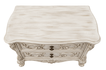 Aurum Noir Élysée™ Hand - Carved Solid Wood Nightstand – handcrafted solid wood furniture