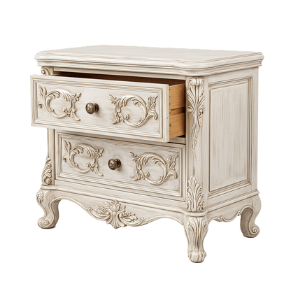 Aurum Noir Élysée™ Hand - Carved Solid Wood Platform Bed & Bedroom Collection – handcrafted solid wood furniture