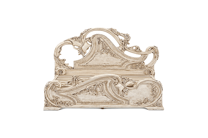 Aurum Noir Élysée™ Hand - Carved Solid Wood Platform Bed & Bedroom Collection – handcrafted solid wood furniture