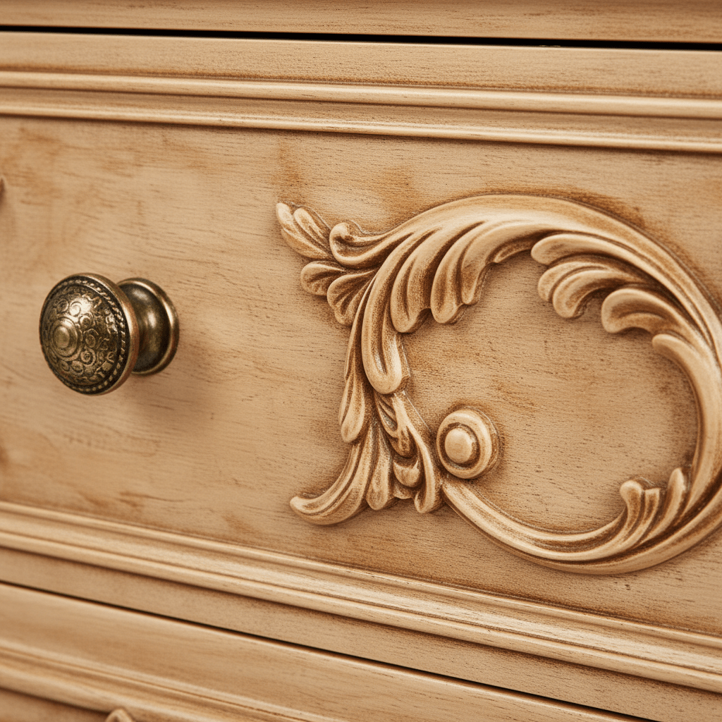 Aurum Noir Élysée™ Hand - Carved Solid Wood Platform Bed & Bedroom Collection – handcrafted solid wood furniture