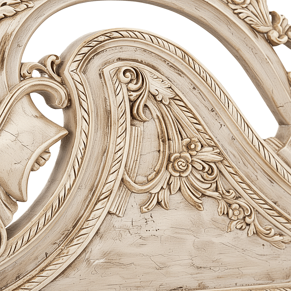 Aurum Noir Élysée™ Hand - Carved Solid Wood Platform Bed & Bedroom Collection – handcrafted solid wood furniture
