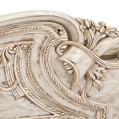 Aurum Noir Élysée™ Hand - Carved Solid Wood Platform Bed & Bedroom Collection – handcrafted solid wood furniture