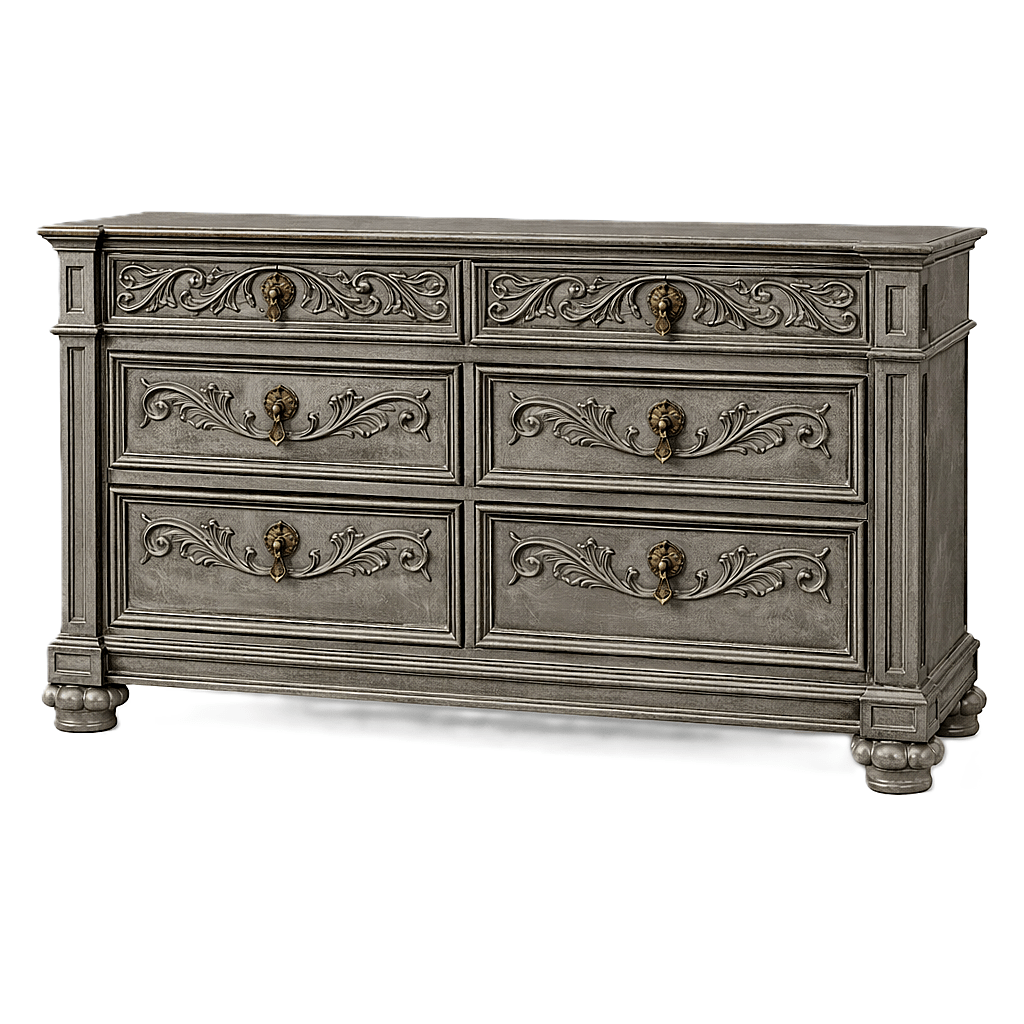 Blackthorn™ Gothic Hand - Carved Solid Wood Platform Bed & Bedroom Collection – handcrafted solid wood furniture