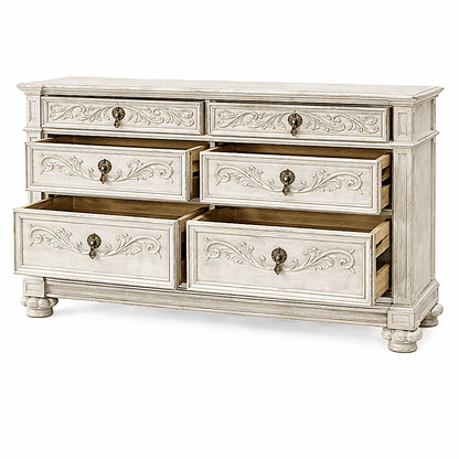 Blackthorn™ Gothic Hand - Carved Solid Wood Platform Bed & Bedroom Collection – handcrafted solid wood furniture