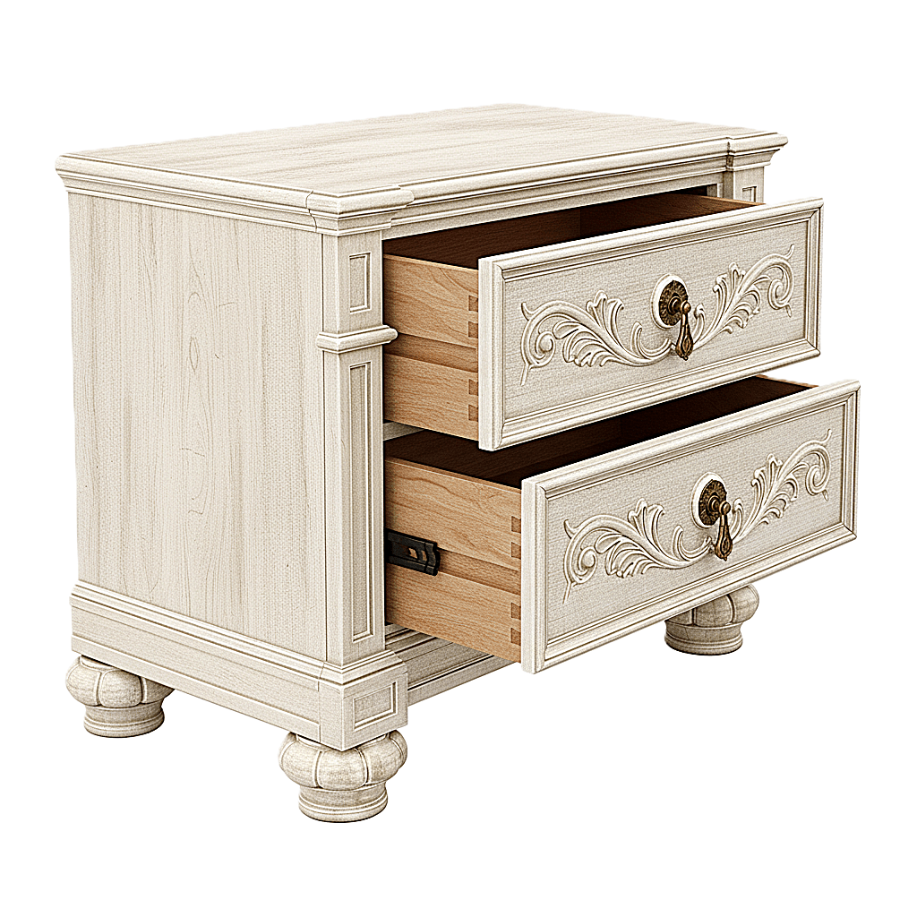 Blackthorn™ Gothic Hand - Carved Solid Wood Platform Bed & Bedroom Collection – handcrafted solid wood furniture