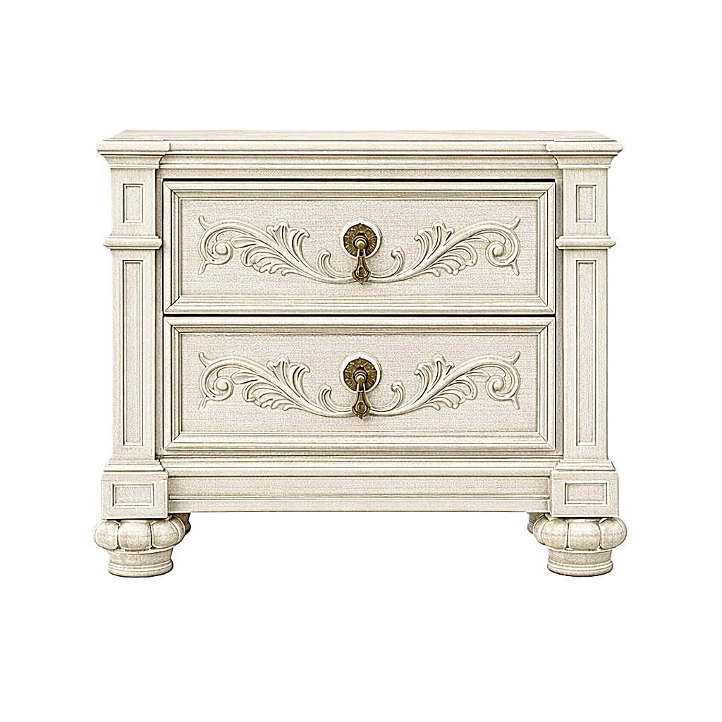 Blackthorn™ Gothic Hand - Carved Solid Wood Platform Bed & Bedroom Collection – handcrafted solid wood furniture