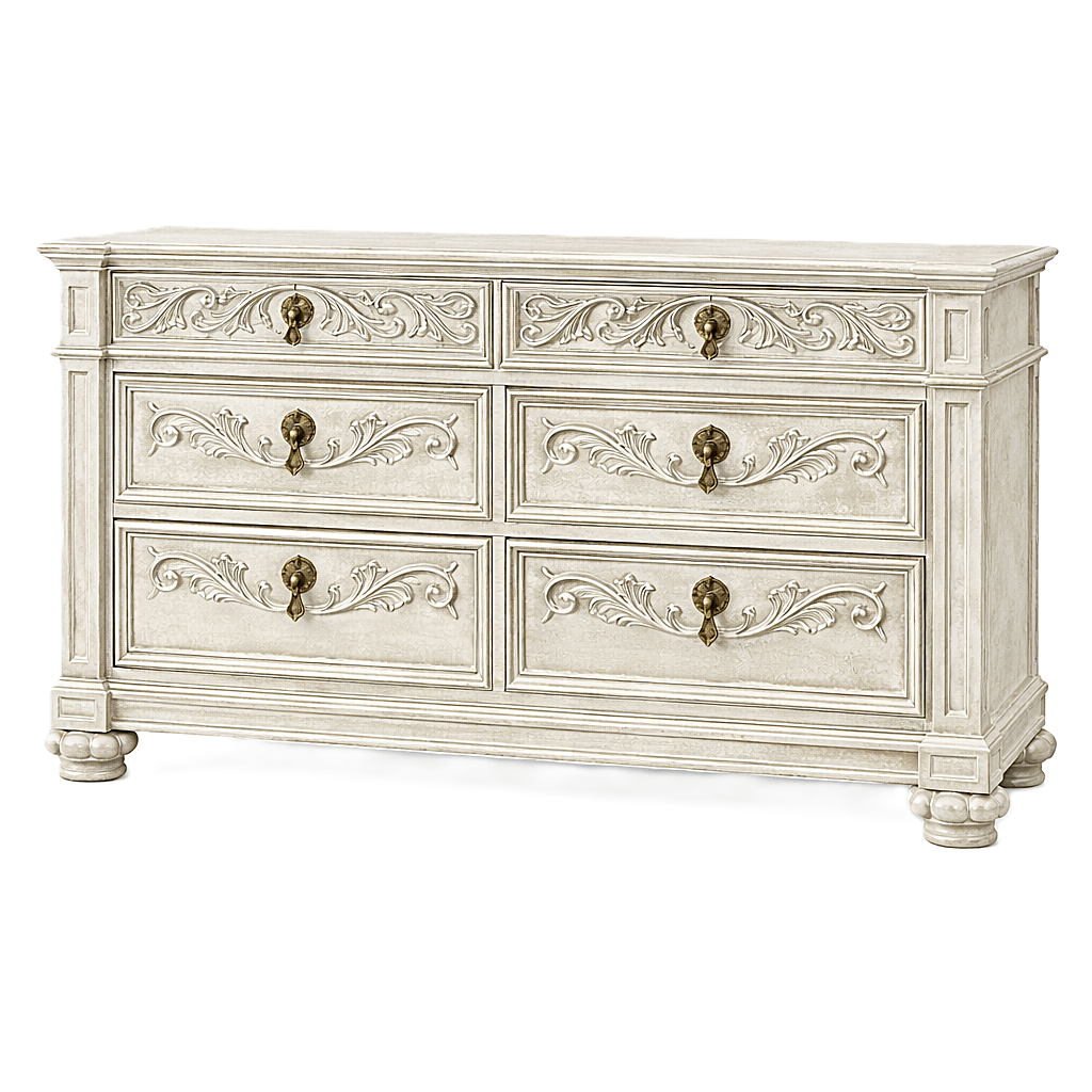 Blackthorn™ Gothic Hand - Carved Solid Wood Platform Bed & Bedroom Collection – handcrafted solid wood furniture