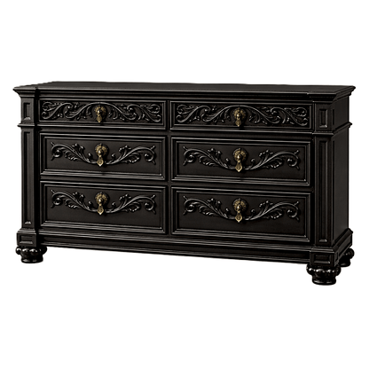 Blackthorn™ Gothic Hand - Carved Solid Wood Platform Bed & Bedroom Collection – handcrafted solid wood furniture