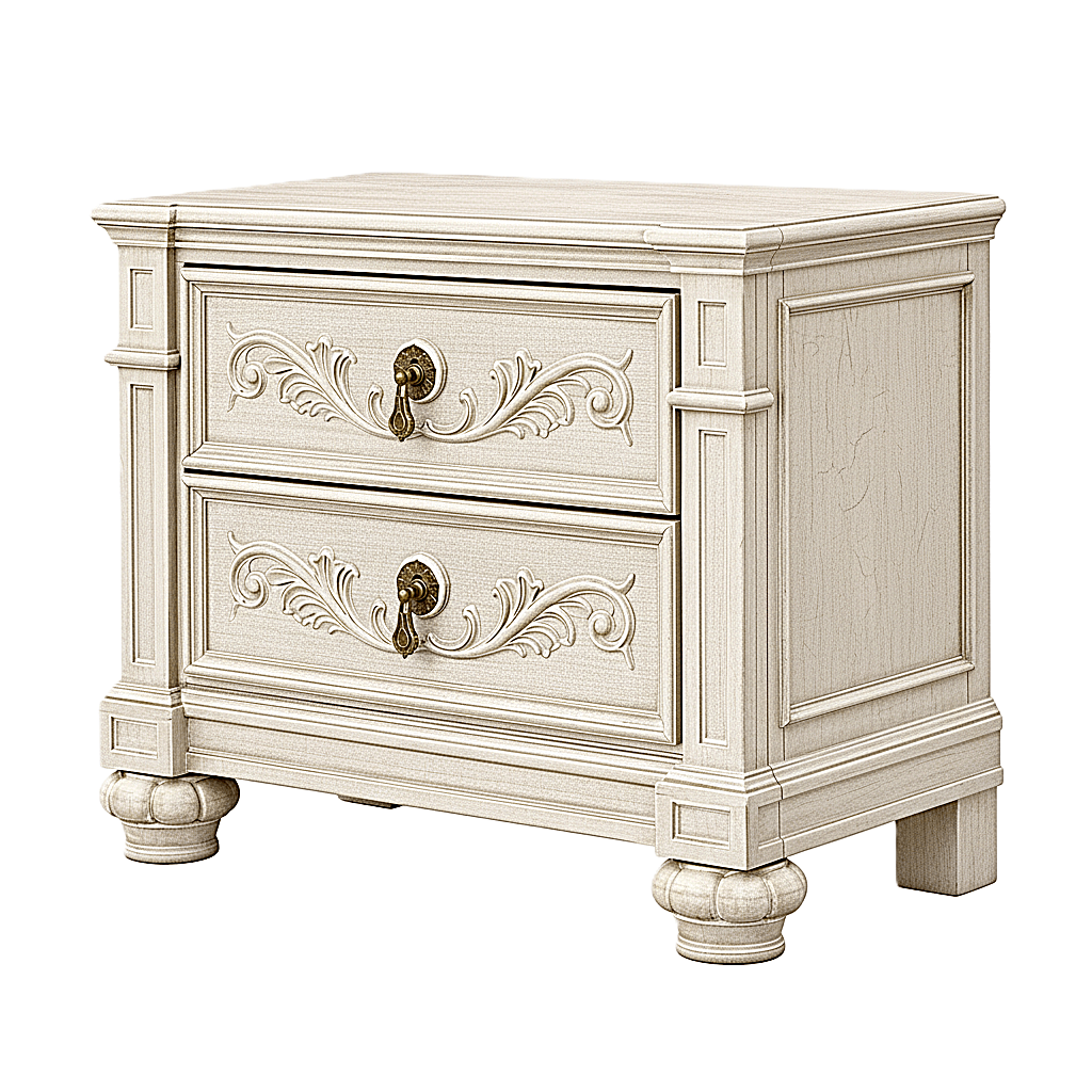 Blackthorn™ Gothic Hand - Carved Solid Wood Platform Bed & Bedroom Collection – handcrafted solid wood furniture