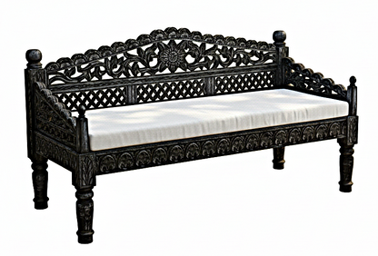 Silaw Hand Carved solid wooden indoor / Outdoor Daybed