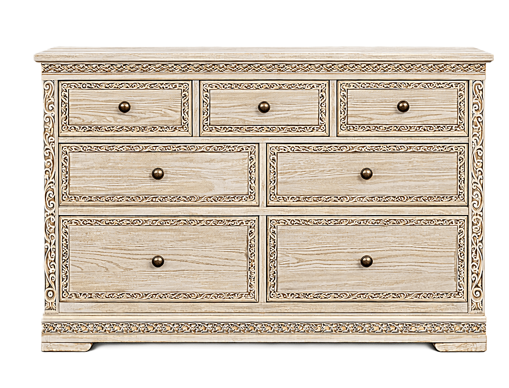 Caelivine Treecrest™ Hand - Carved Solid Wood Dresser – handcrafted solid wood furniture