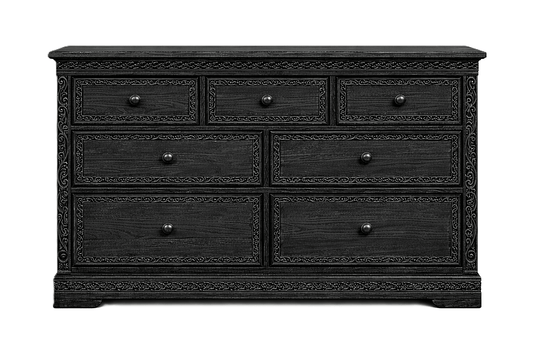 Caelivine Treecrest™ Hand - Carved Solid Wood Dresser – handcrafted solid wood furniture