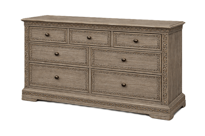 Caelivine Treecrest™ Hand - Carved Solid Wood Dresser – handcrafted solid wood furniture