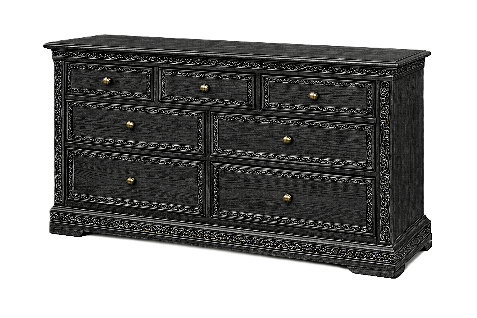 Caelivine Treecrest™ Hand - Carved Solid Wood Dresser – handcrafted solid wood furniture