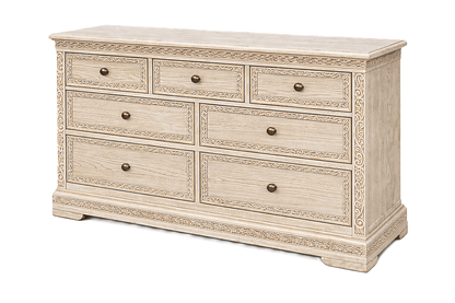 Caelivine Treecrest™ Hand - Carved Solid Wood Dresser – handcrafted solid wood furniture