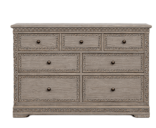 Caelivine Treecrest™ Hand - Carved Solid Wood Dresser – handcrafted solid wood furniture