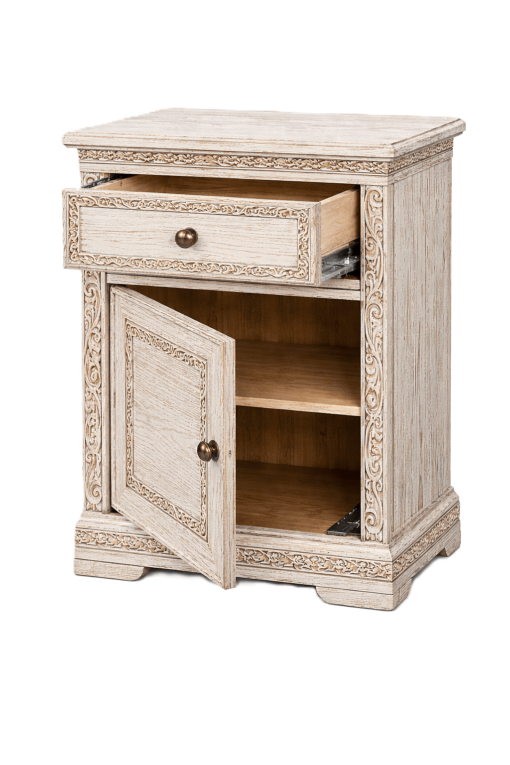 Caelivine Treecrest™ Hand - Carved Solid Wood Platform Bed & Bedroom Collection – handcrafted solid wood furniture