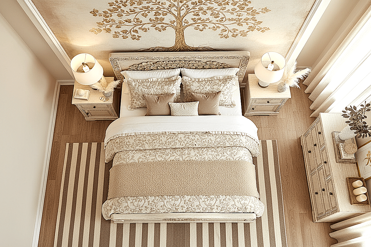 Caelivine Treecrest™ Hand - Carved Solid Wood Platform Bed & Bedroom Collection – handcrafted solid wood furniture