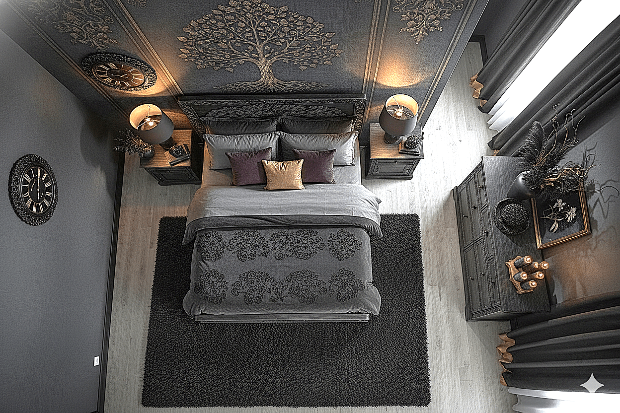 Caelivine Treecrest™ Hand - Carved Solid Wood Platform Bed & Bedroom Collection – handcrafted solid wood furniture