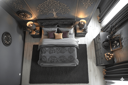 Caelivine Treecrest™ Hand - Carved Solid Wood Platform Bed & Bedroom Collection – handcrafted solid wood furniture