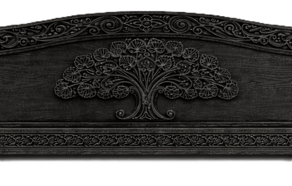 Caelivine Treecrest™ Hand - Carved Solid Wood Platform Bed & Bedroom Collection – handcrafted solid wood furniture