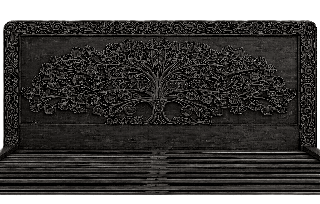 Caelivine Treecrest™ Hand - Carved Solid Wood Platform Bed & Bedroom Collection – handcrafted solid wood furniture
