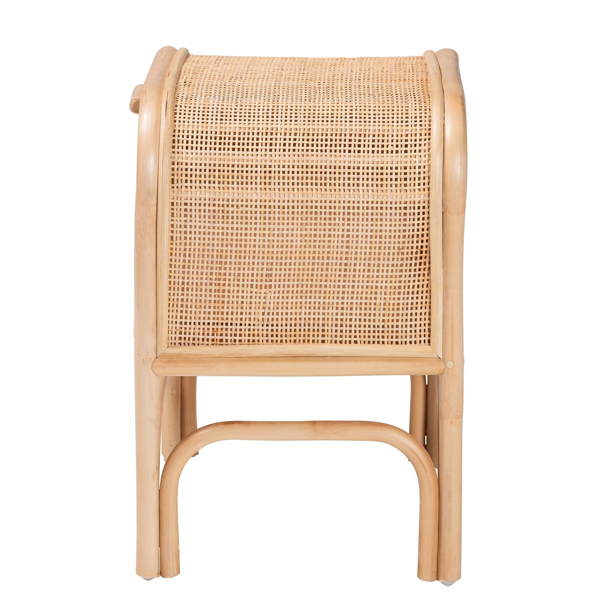 Calvin & Bay Natural Bohemian Rattan 1 Drawer Bedside / Nightstand by Hibashi Furniture – handcrafted solid wood furniture made in India