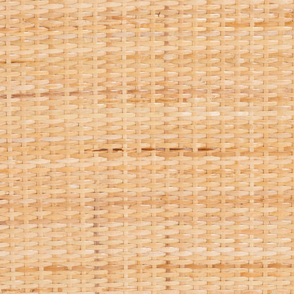 Calvin & Bay Natural Bohemian Rattan 2 Drawer Bedside / Nightstand – handcrafted solid wood furniture