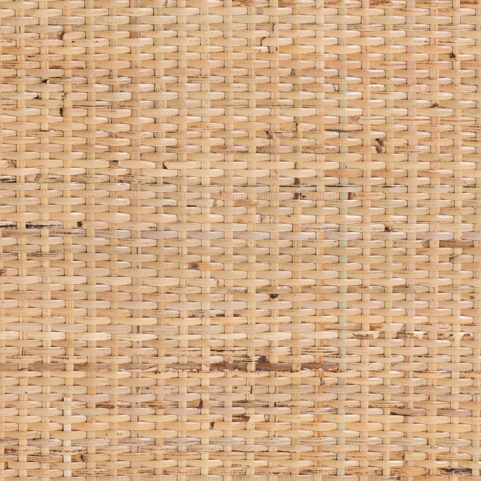 Calvin & Bay Natural Bohemian Rattan Bedside / Nightstand – handcrafted solid wood furniture