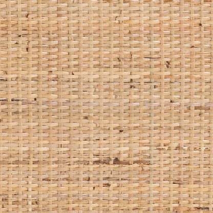 Calvin & Bay Natural Bohemian Rattan Bedside / Nightstand – handcrafted solid wood furniture