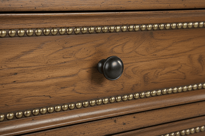 Castilla Forge™ Rustic Gothic Solid Wood Dresser – handcrafted solid wood furniture