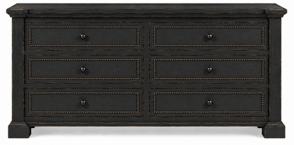 Castilla Forge™ Rustic Gothic Solid Wood Dresser – handcrafted solid wood furniture