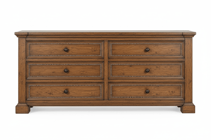 Castilla Forge™ Rustic Gothic Solid Wood Dresser – handcrafted solid wood furniture