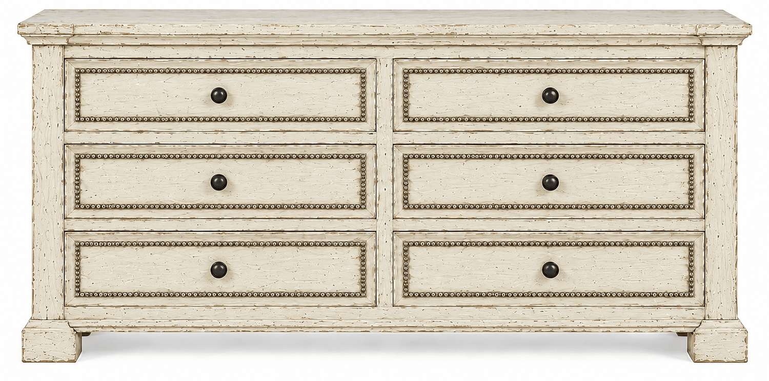 Castilla Forge™ Rustic Gothic Solid Wood Dresser – handcrafted solid wood furniture