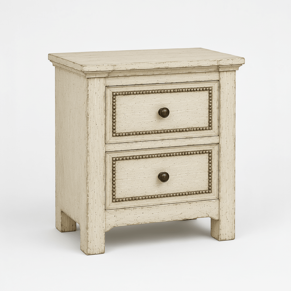 Castilla Forge™ Rustic Gothic Solid Wood Nightstand – handcrafted solid wood furniture
