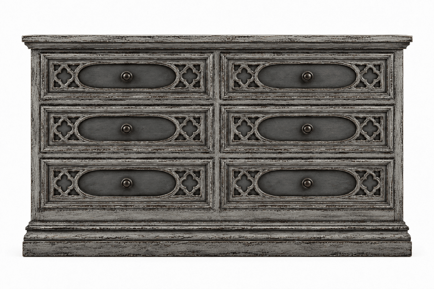 Cathedral Reverie™ Gothic Hand-Carved Solid Wood Dresser – handcrafted solid wood furniture