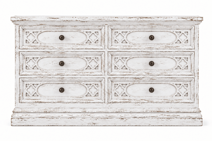 Cathedral Reverie™ Gothic Hand-Carved Solid Wood Dresser – handcrafted solid wood furniture