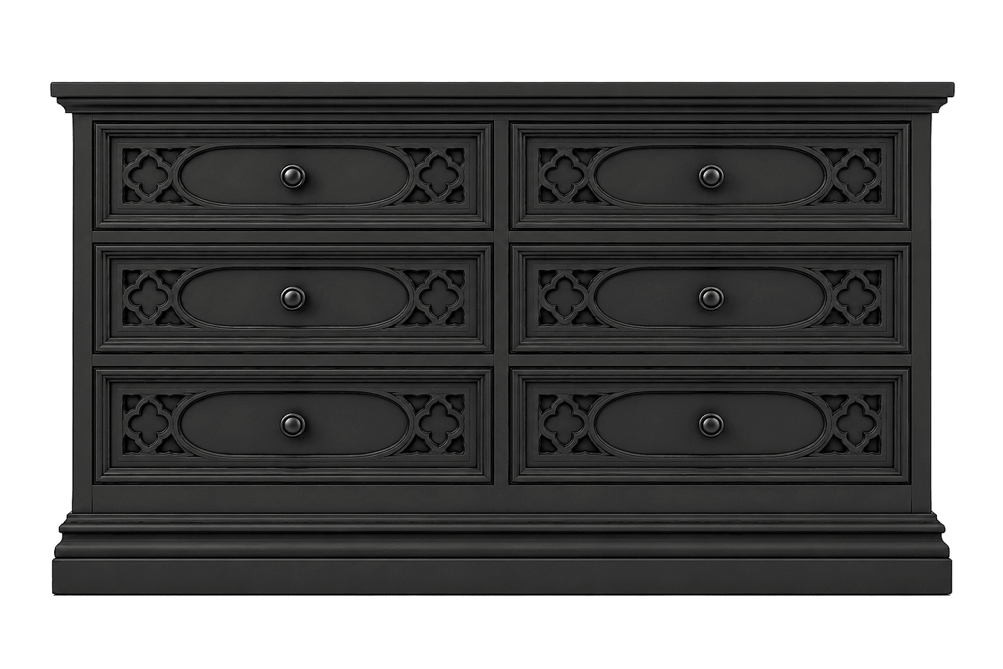 Cathedral Reverie™ Gothic Hand-Carved Solid Wood Dresser – handcrafted solid wood furniture