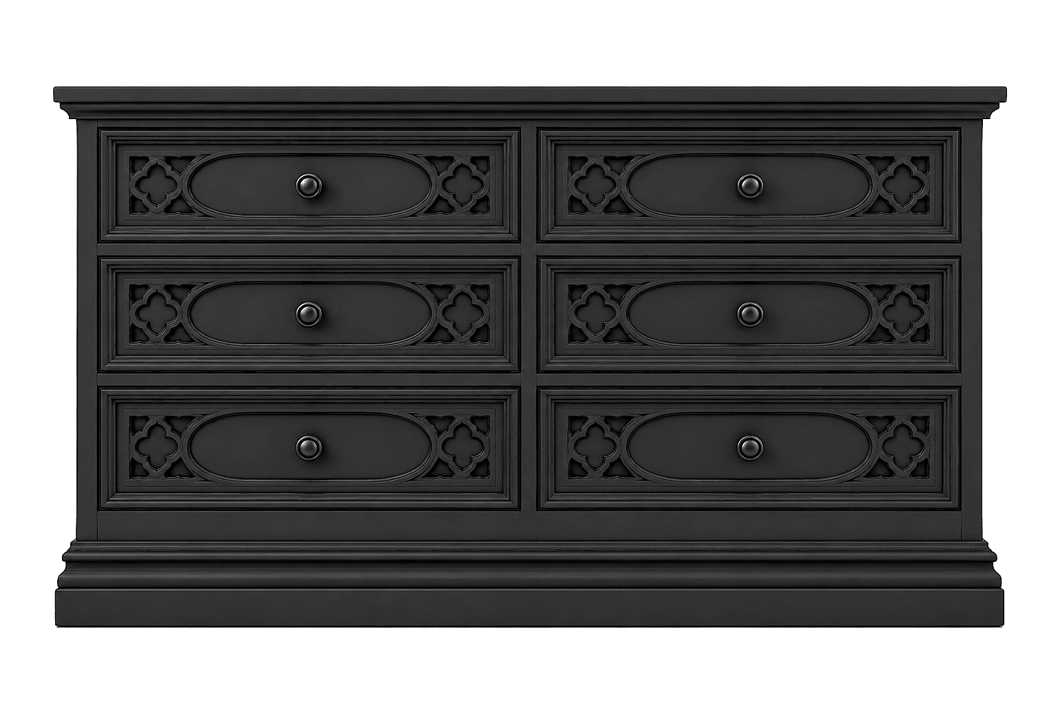 Cathedral Reverie™ Gothic Hand-Carved Solid Wood Dresser – handcrafted solid wood furniture