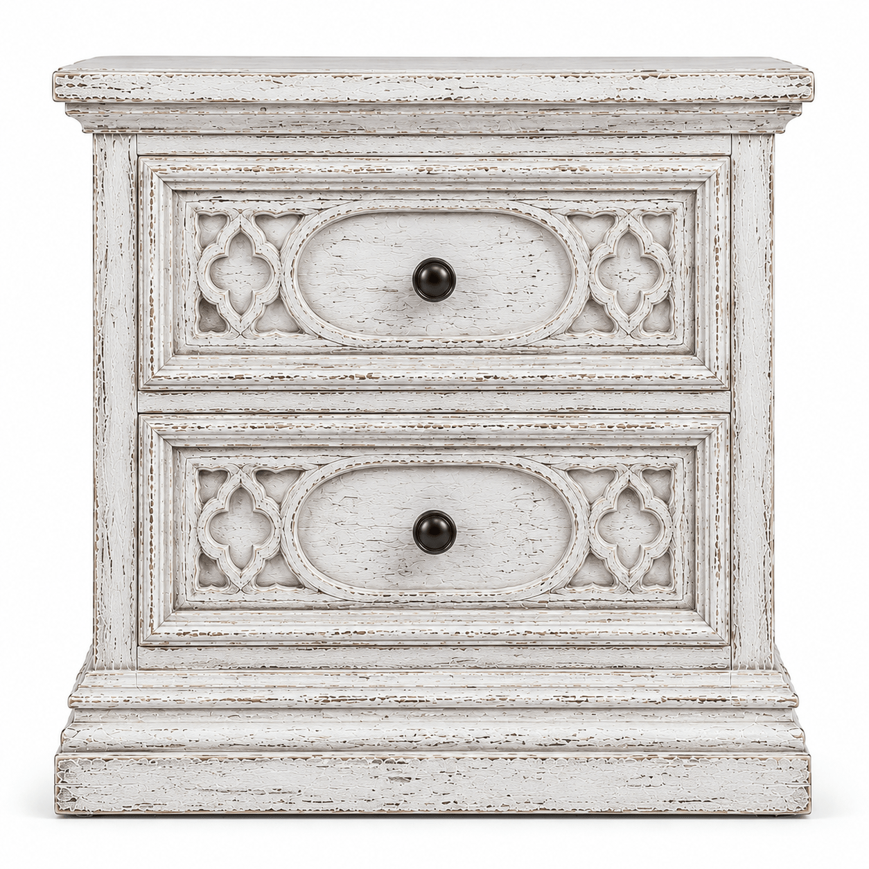 Cathedral Reverie™ Gothic Hand-Carved Solid Wood Nightstand – handcrafted solid wood furniture