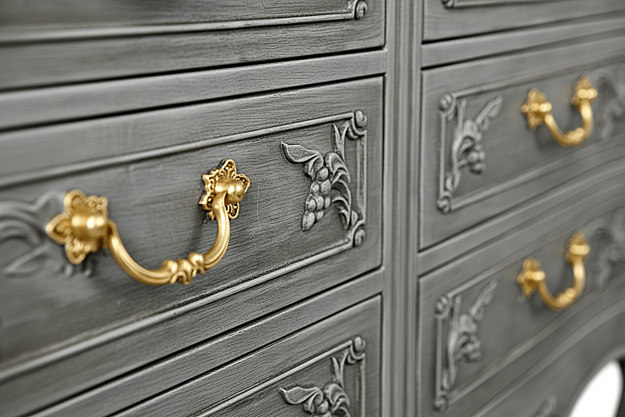 Château Botanique™ Hand - Carved Solid Wood Dresser – handcrafted solid wood furniture