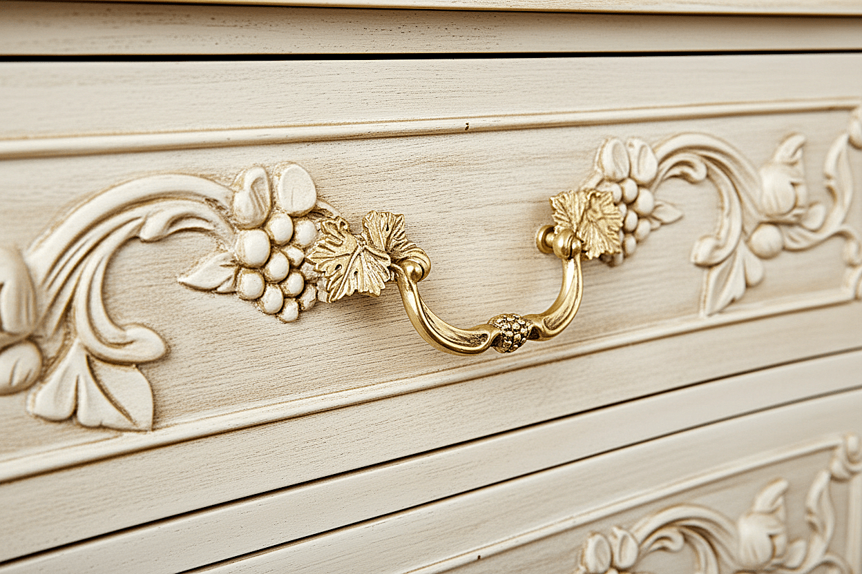 Château Botanique™ Hand - Carved Solid Wood Dresser – handcrafted solid wood furniture
