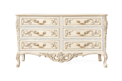 Château Botanique™ Hand - Carved Solid Wood Dresser – handcrafted solid wood furniture