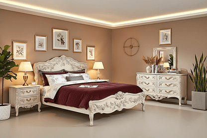 Château Botanique™ Hand - Carved Solid Wood Dresser – handcrafted solid wood furniture