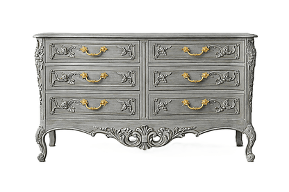 Château Botanique™ Hand - Carved Solid Wood Dresser – handcrafted solid wood furniture
