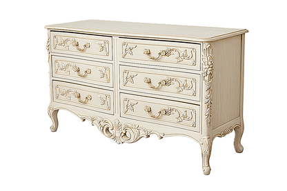 Château Botanique™ Hand - Carved Solid Wood Dresser – handcrafted solid wood furniture