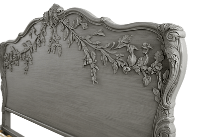 Château Botanique™ Hand - Carved Solid Wood Platform Bed & Bedroom Collection – handcrafted solid wood furniture